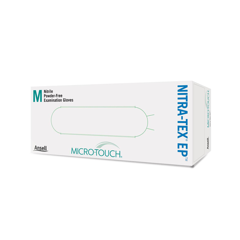 MICRO-TOUCH® NITRA-TEX® EP™, Нітрилові оглядові рукавички без пудри р. L